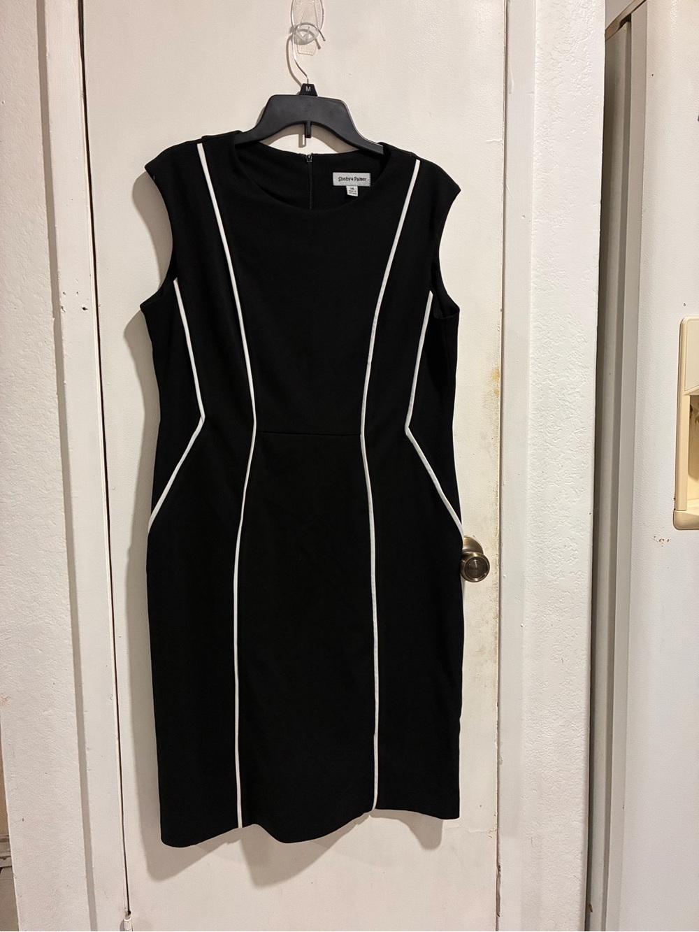 Shelby & Palmer Black Dress with White Piping